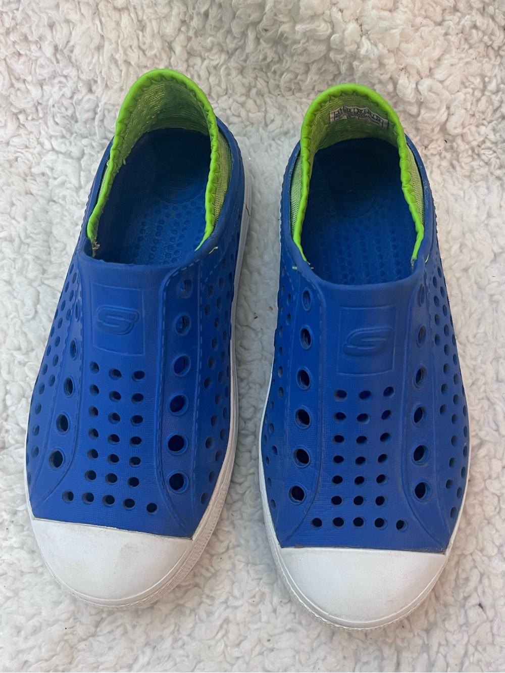 Skechers Kids Royal Blue Slip-On Water Sneakers 13  Shoes Green Boys